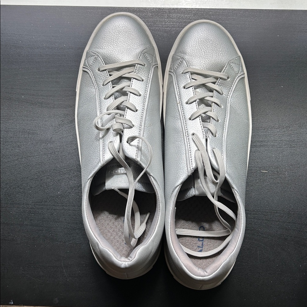 Aldo Silver Sneakers